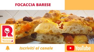 Focaccia Barese  Ricetta tipica pugliese  Impasto bimby [upl. by Hanna]