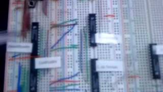 MEMORAMA descrito en VHDL e implementado en PLD GAL 22v10 ICO UAEM [upl. by Schnapp844]