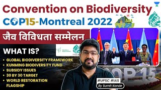 Convention on Biodiversity CBD  COP15  Montreal 2022  Rio Earth Summit 1992  UPSC IAS [upl. by Bergen44]