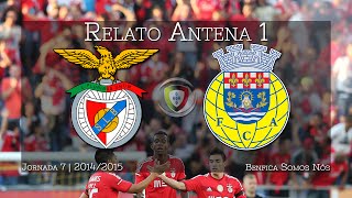 BENFICA 4  0 Arouca  Relato dos golos Antena 1 [upl. by Carolynne]