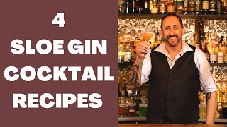 4 Delicious Sloe Gin Cocktail Recipes Lets Talk Drinks [upl. by Perdita]