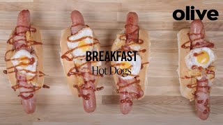 How to make Breakfast hot dogs [upl. by Aiksa]