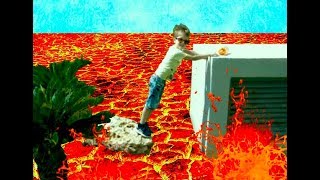 ВЛОГ Пол это ЛАВА ЧЕЛЛЕНДЖ или VLOG THE FLOOR IS LAVA Challenge [upl. by Arahk]