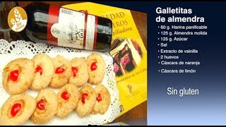 Receta de Galletas de almendra sin gluten como se hace [upl. by Beard]