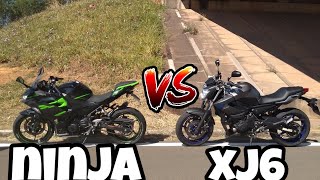 NINJA 400 VS XJ6  SERÁ QUE A NINJA CONSEGUIU ACOMPANHAR [upl. by Adria555]