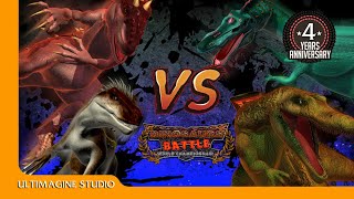 Spino And Baryonyx VS I Rex And Indoraptor  Dinosaurs Battle Special dinosaur dinosaurs [upl. by Lleroj]