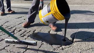 FastPatch Asphalt Alligatoring Crack Repair ACR Kit Demonstration [upl. by Olzsal]