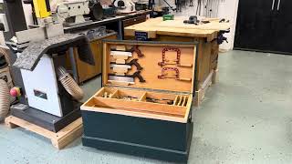 Plywood Tool Chest pt3  Marking out panels for drilling and counterboring Cravenconservation [upl. by Lindemann769]