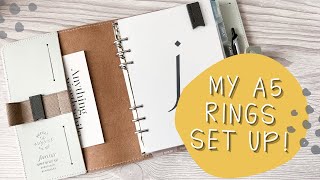 HOW I SET UP MY A5 PLANNER [upl. by Llertnod186]