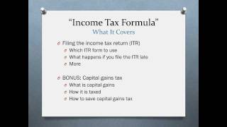 Income Tax Formula  Your guide to understanding and saving income tax [upl. by Ylil861]