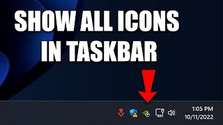 How to Always Show all Icons and Notifications on The Taskbar in Windows 11 [upl. by Gudren]