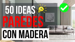 💡50 Ideas Para Decorar Tu Pared Con Listones de Madera  Diseño de Interiores 2023 [upl. by Matland866]