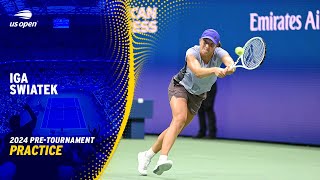 LIVE  Iga Swiatek  Practice Session  2024 US Open [upl. by Carolus240]