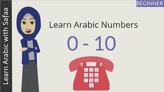 Learn Arabic Numbers 010  Learn with Safaa [upl. by Xer]