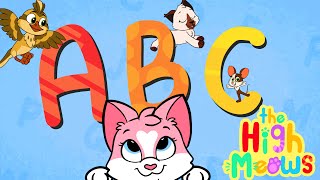 La Chanson de lAlphabet en Français et en Anglais  Comptines The High Meows [upl. by Akcinahs]