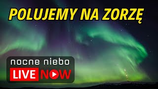 Zorza nad Polską  Polujemy  Nocne Niebo live [upl. by Nylram]