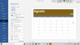 Calendario en Word [upl. by Jaddo]