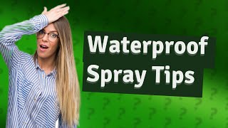 Can you spray paint waterproof [upl. by Tnilk]