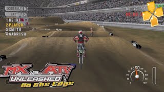 MX vs ATV  UNLEASHED on the edge  PSP Gameplay  PPSSPP [upl. by Ardme]