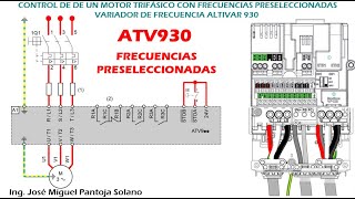 PRÁCTICA 324 Control de Motor por frecuencias preseleccionadas Altivar 930 Schneider Electric [upl. by Fulviah640]