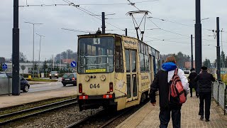 Tramwaje Elbląskie  Konstal 805Na 044  linia 4 [upl. by Griseldis]