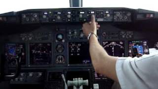 737 landing  Sydney inside cockpit [upl. by Euqina]