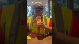 Chugging an iced coffee at Burger King 😂 😂 [upl. by Ietta968]