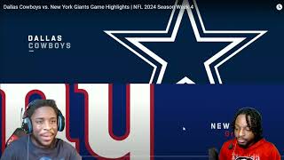 DANG JAY MAN REACTING TO JAY REACTING TO Dallas Cowboys vs New York Giants [upl. by Airol367]