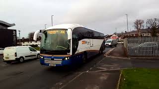 Translink goldliner 1119 arriving at Pennyburn Garage in Derry  Londonderry [upl. by Arimahs102]