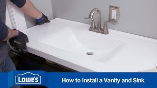 How To Install a Bathroom Vanity [upl. by Attiuqehs]