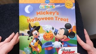 Mickey Mouse Clubhouse Mickeys Halloween Treat LifttheFlap Book  Disney  Review [upl. by Ahseim729]