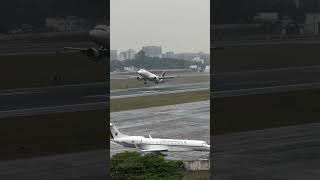 Airbus A320 da Latam decolando com chuva de CongonhasSP [upl. by Drawyeh]