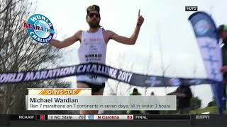 Mike Wardian  World Record 7 Marathons in 7 Days on 7 Continents [upl. by Eirahcaz]