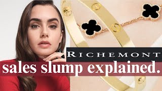 What is HAPPENING to Cartier and Van Cleef amp Arpels Richemont Profit Slump Explained⬇️ [upl. by Farly]