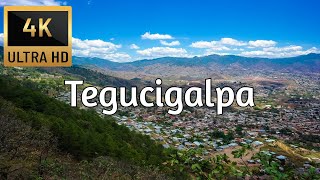 🇭🇳 TEGUCIGALPA HONDURAS 4K Drone Tour  Best Drone Compilation  Trips On Couch [upl. by Helenka]