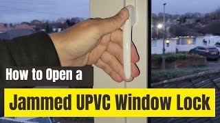 Quick Fix Open and Replace a Stuck UPVC Window Lock in Minutes [upl. by Stamata]