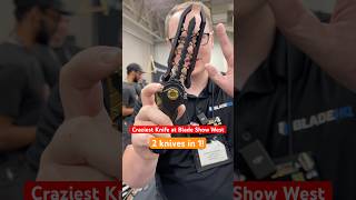 This is the craziest knife at Blade Show West 2 Knives in 1 [upl. by Gnoz]