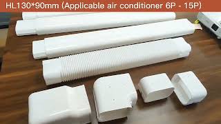 Mini Split AC Line Set Cover  Dabund Pipe [upl. by Conni]