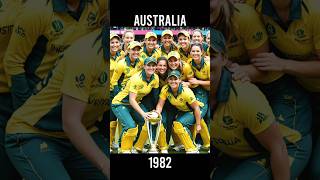 World Cup winning women team 1973 to 2022 cricketworldcup circketshorts cricketlover cricket [upl. by Swarts]