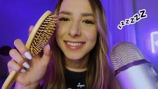 ASMR  VOU CUIDAR DELICADAMENTE DO SEU CABELO ATÉ VOCÊ DORMIR ✨ sons reais [upl. by Aihsal]