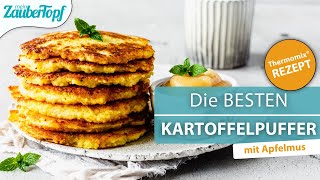 😍😍 Die PERFEKTEN Kartoffelpuffer mit dem Thermomix® Der absolute Klassiker aus der Kindheit [upl. by Cowey886]