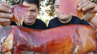 OUTDOOR COOKING  LECHON DE LECHE NATIVE BABOY MUKBANG HD [upl. by Nor]