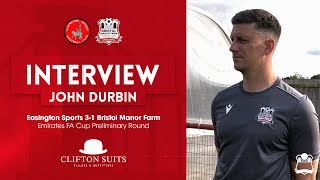 💬 POST MATCH INTERVIEW Firstteam coach John Durbin reacts to FA Cup exit [upl. by Razaele]