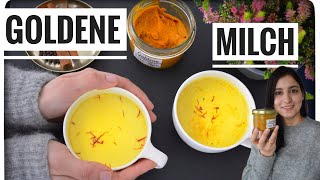 GOLDENE MILCH PASTE und Goldene Milch AUS FRISCHE KURKUMA selber machen💛 🍵  INDISCH KOCHEN [upl. by Zap]