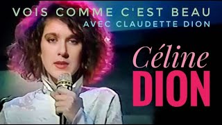 CELINE DION amp CLAUDETTE DION🎤🎤 Vois Comme Cest Beau 🎶 Live 1988 [upl. by Mattheus537]