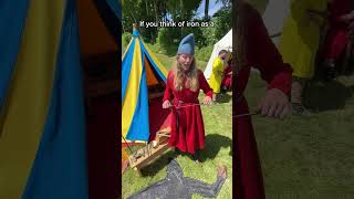 What cutting edge chainmail looked like chalkehistoryfestival [upl. by Esnahc]