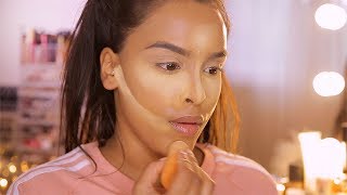 BAKING YOUR FACE 101 NO CREASING DEEPER SKIN TONES NikkisSecretx [upl. by Einnob]