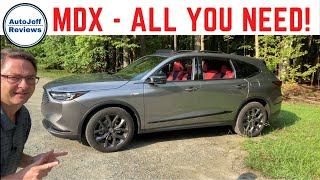 AllNew 2022 Acura MDX ASpec  Everything You Need to Know Exterior Interior Controls More [upl. by Notak]