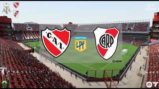 INDEPENDIENTE vs RIVER PLATE  LIGA ARGENTINA  EA FC24  PSD1EZ [upl. by Irrahs]