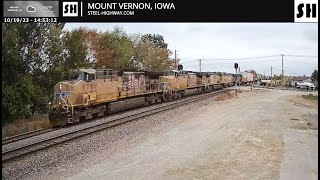 Mount Vernon Live Railcam  Mount Vernon IA SteelHighway [upl. by Langill]